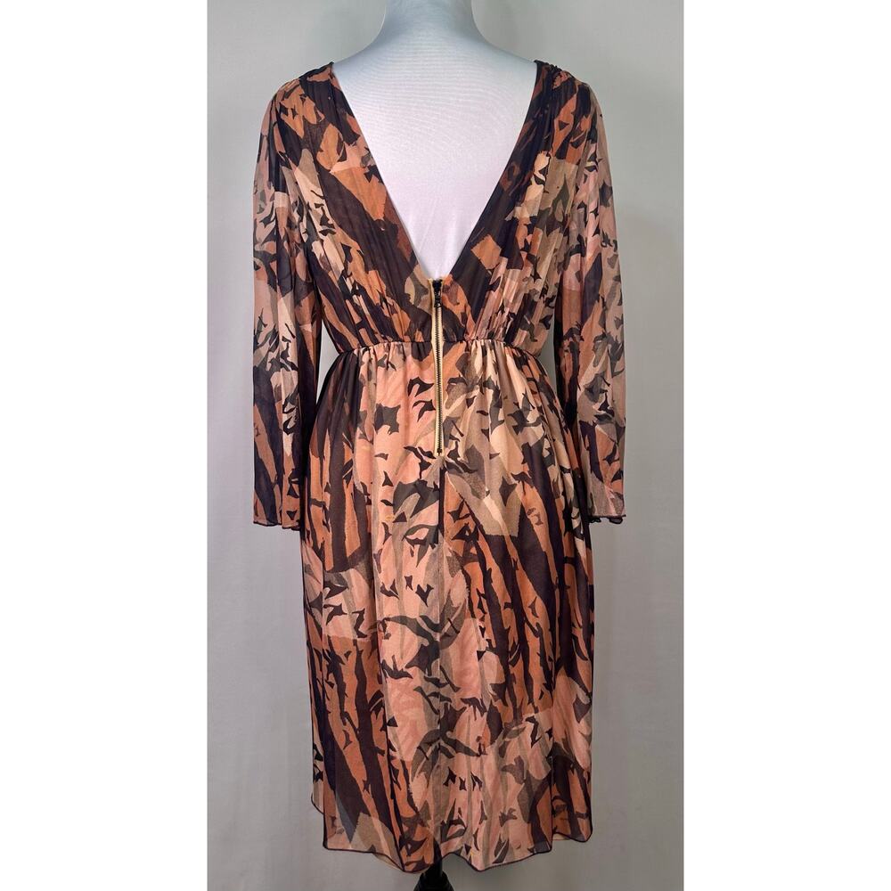 Alice + Olivia Silk Blush Floral Print Mini Dress Size Small Gossip Girl - Picture 2 of 10